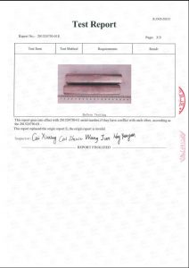 Sertîfîkayê ji bo S31254