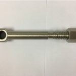 screw screwing with screw of the stainless steel