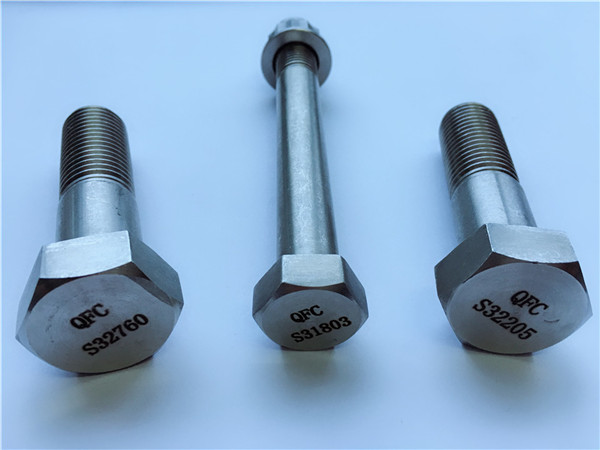 duplex Steel 2205, s32760 fasteners of stainless steel high quality screw standard screw hex screw