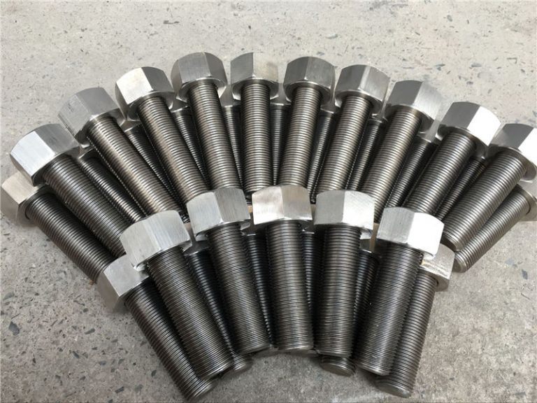 254smo uns s31254 en1.4547 bolts and nights 1-1 / 2 "-8unx180mm rod rod